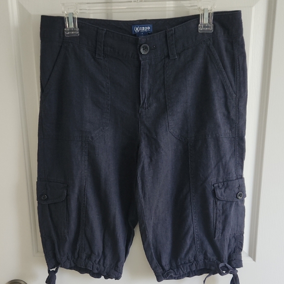 Izod Pants - Women's Izod linen shorts
